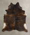 Dark Brindle X-Large Brazilian Cowhide Rug 7'1