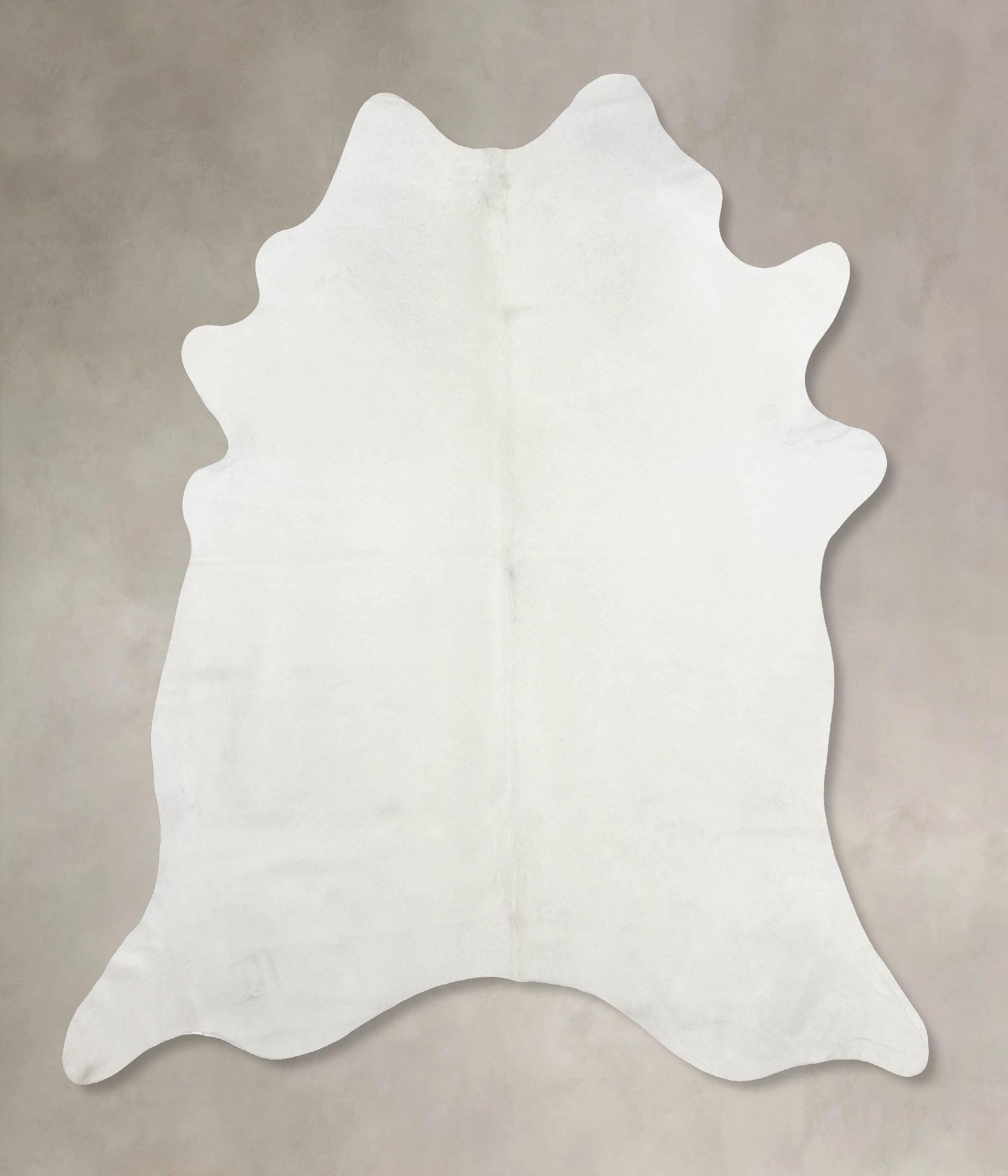 Solid White Cowhide Rug #B9907