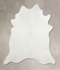 Solid White XX-Large Brazilian Cowhide Rug 8'1