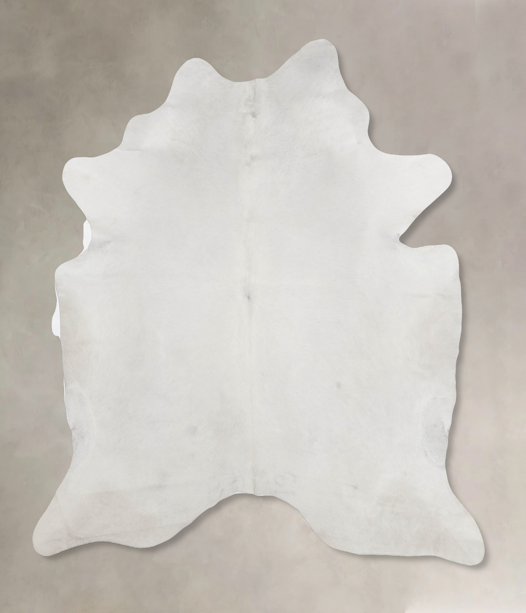 Solid White Cowhide Rug #B9908