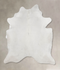 Solid White XX-Large Brazilian Cowhide Rug 8'0