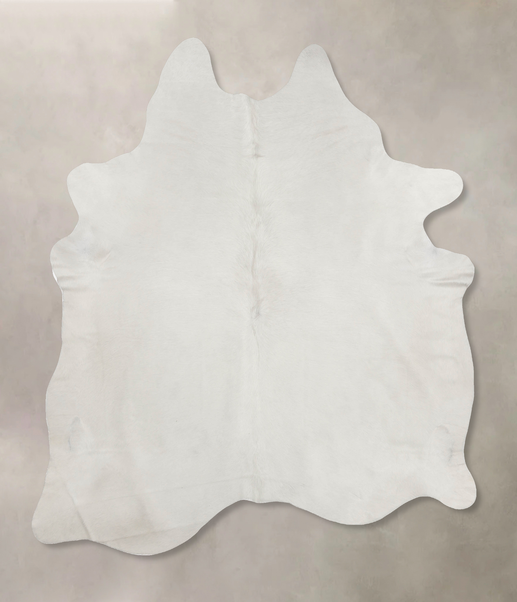 Solid White Cowhide Rug #B9909