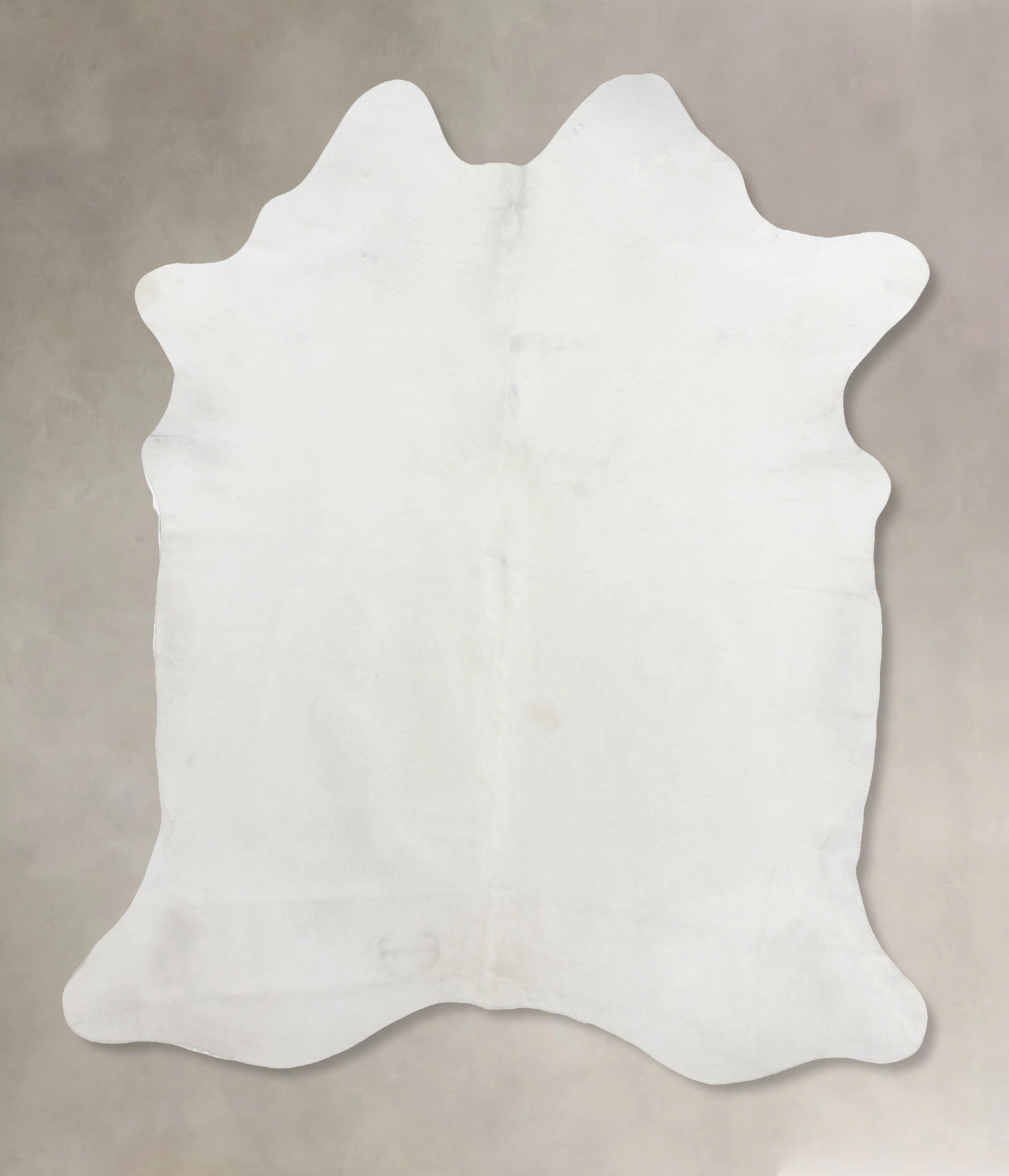 Solid White Cowhide Rug #B9910