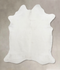 Solid White X-Large Brazilian Cowhide Rug 7'8