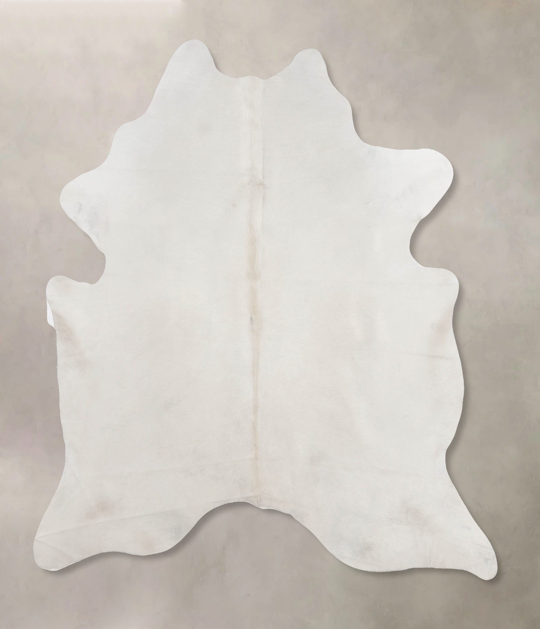 Solid White Cowhide Rug #B9911