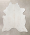 Solid White XX-Large Brazilian Cowhide Rug 7'11