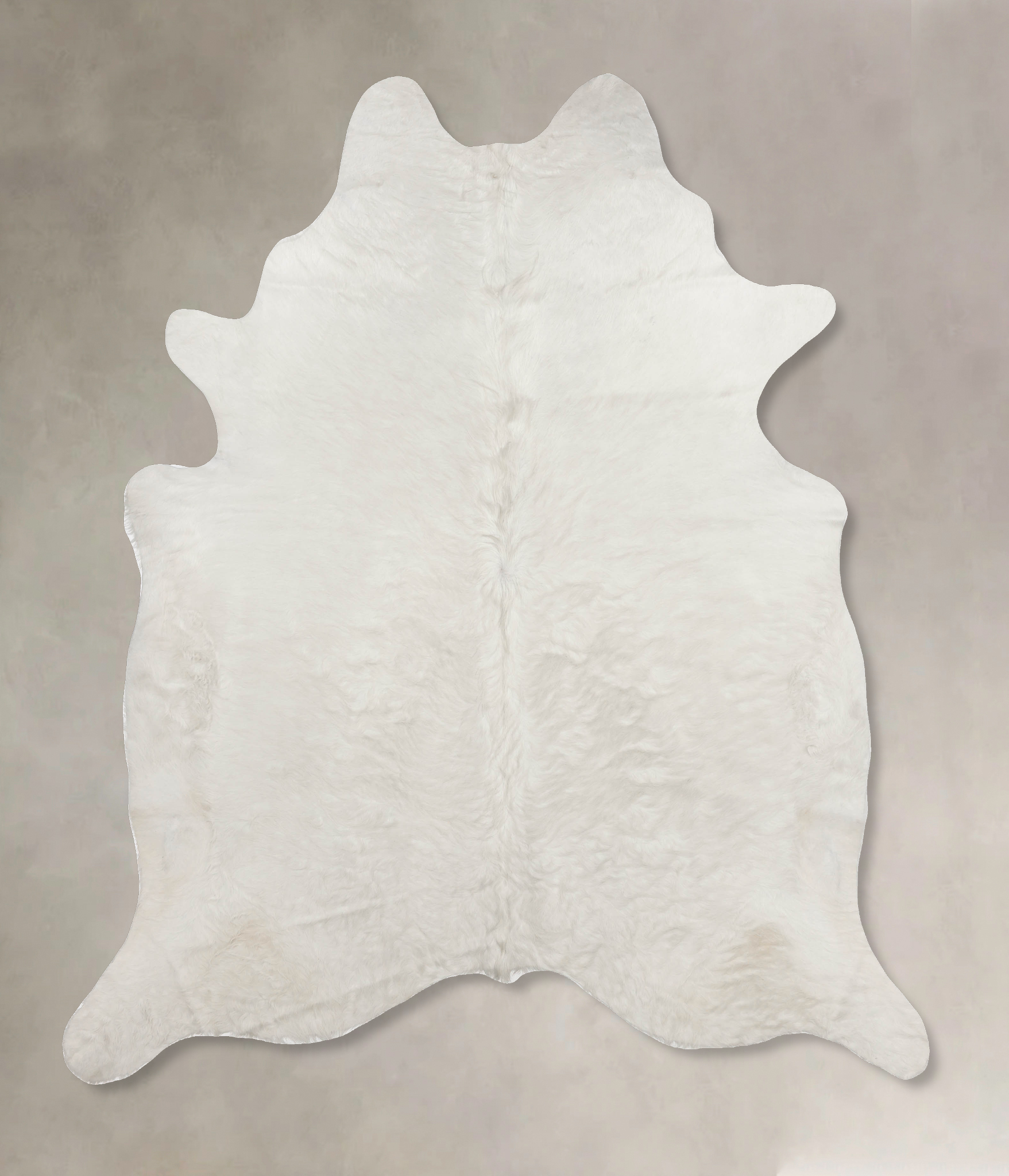 Solid White Cowhide Rug #B9913