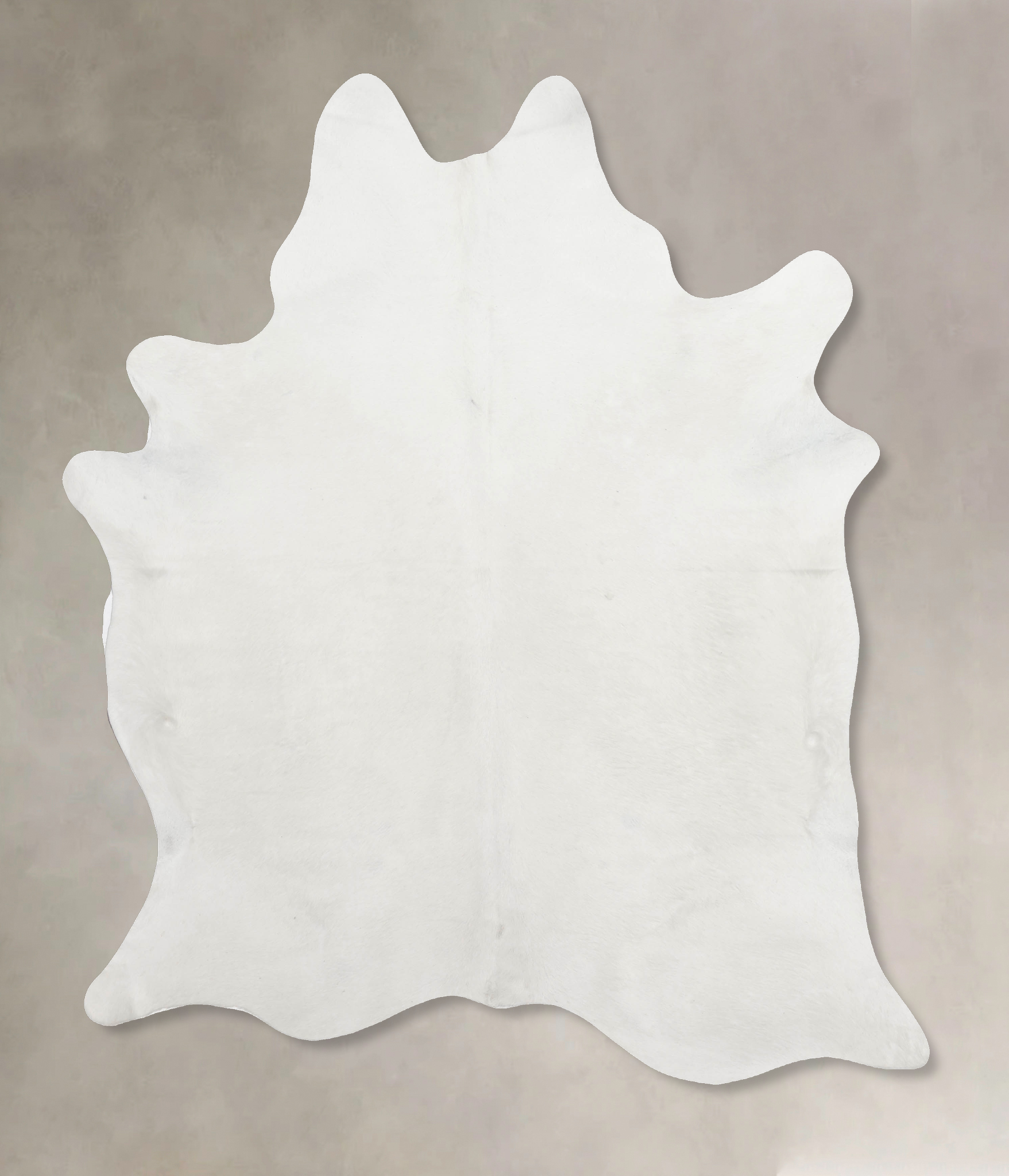 Solid White Cowhide Rug #B9914