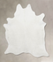 Solid White XX-Large Brazilian Cowhide Rug 8'2