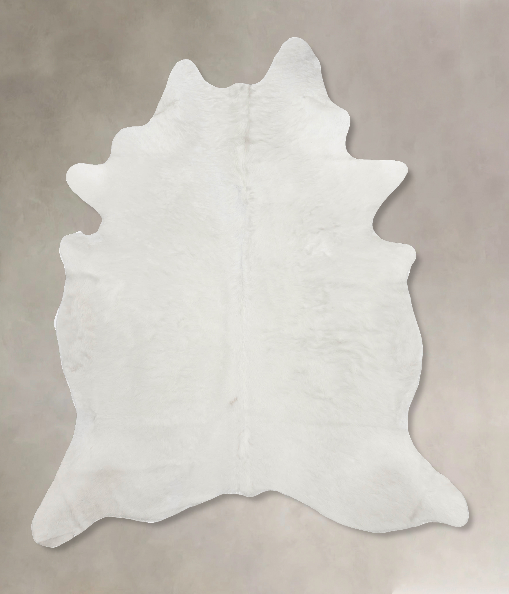 Solid White Cowhide Rug #B9915