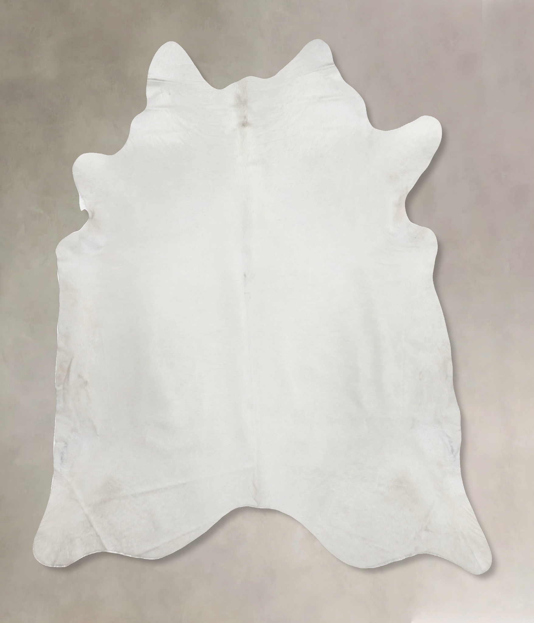 Solid White Cowhide Rug #B9916