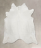 Solid White XX-Large Brazilian Cowhide Rug 7'4