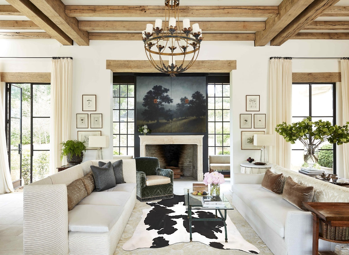 Black and White Cowhide Rug #B9917