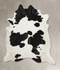 Black and White XX-Large Brazilian Cowhide Rug 8'8