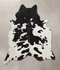 Black and White XX-Large Brazilian Cowhide Rug 8'7