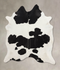 Black and White XX-Large Brazilian Cowhide Rug 8'2