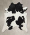 Black and White XX-Large Brazilian Cowhide Rug 8'9