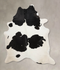 Black and White XX-Large Brazilian Cowhide Rug 9'0