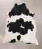 Black and White XX-Large Brazilian Cowhide Rug 8'6