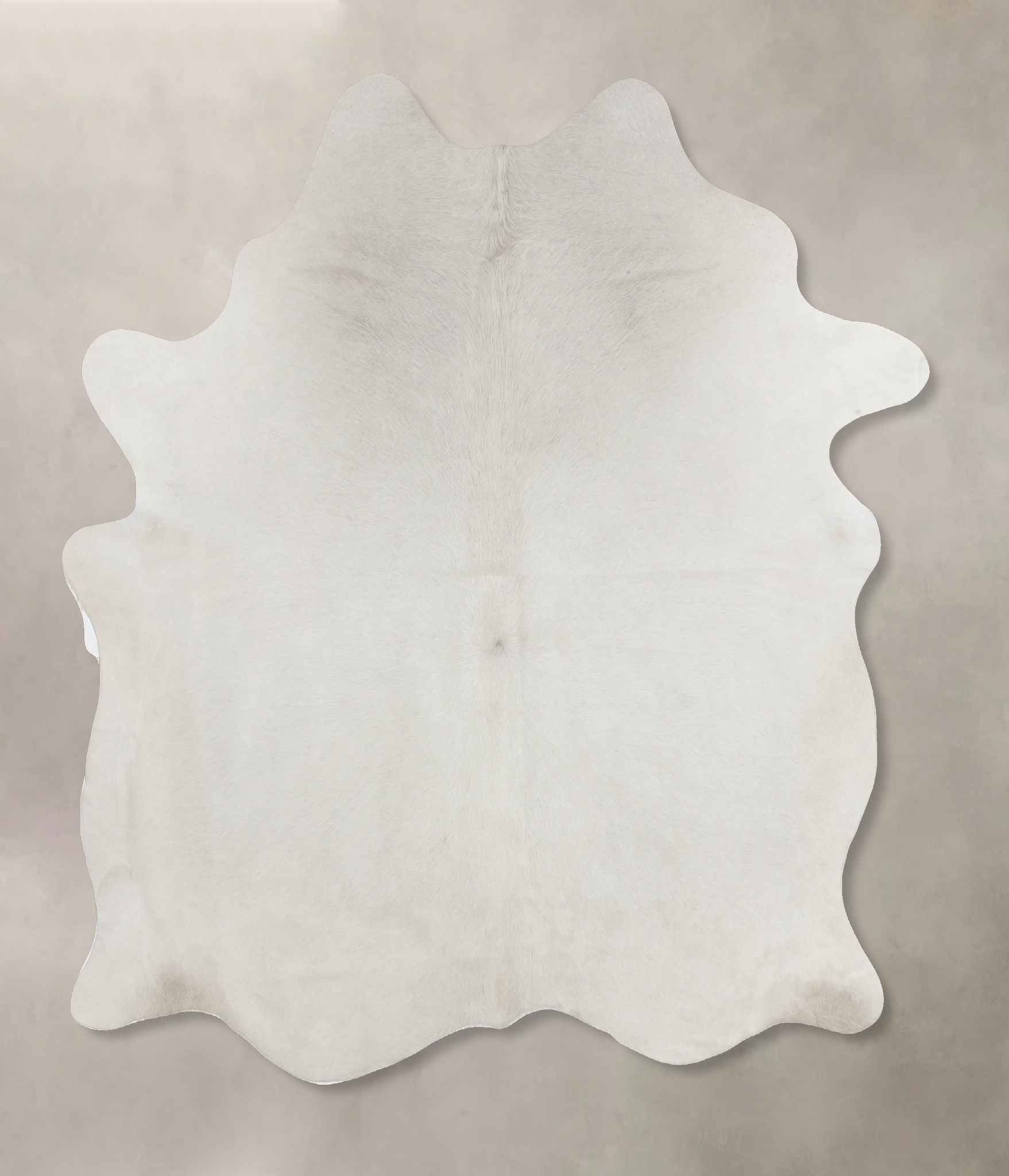 Solid White Cowhide Rug #B9967