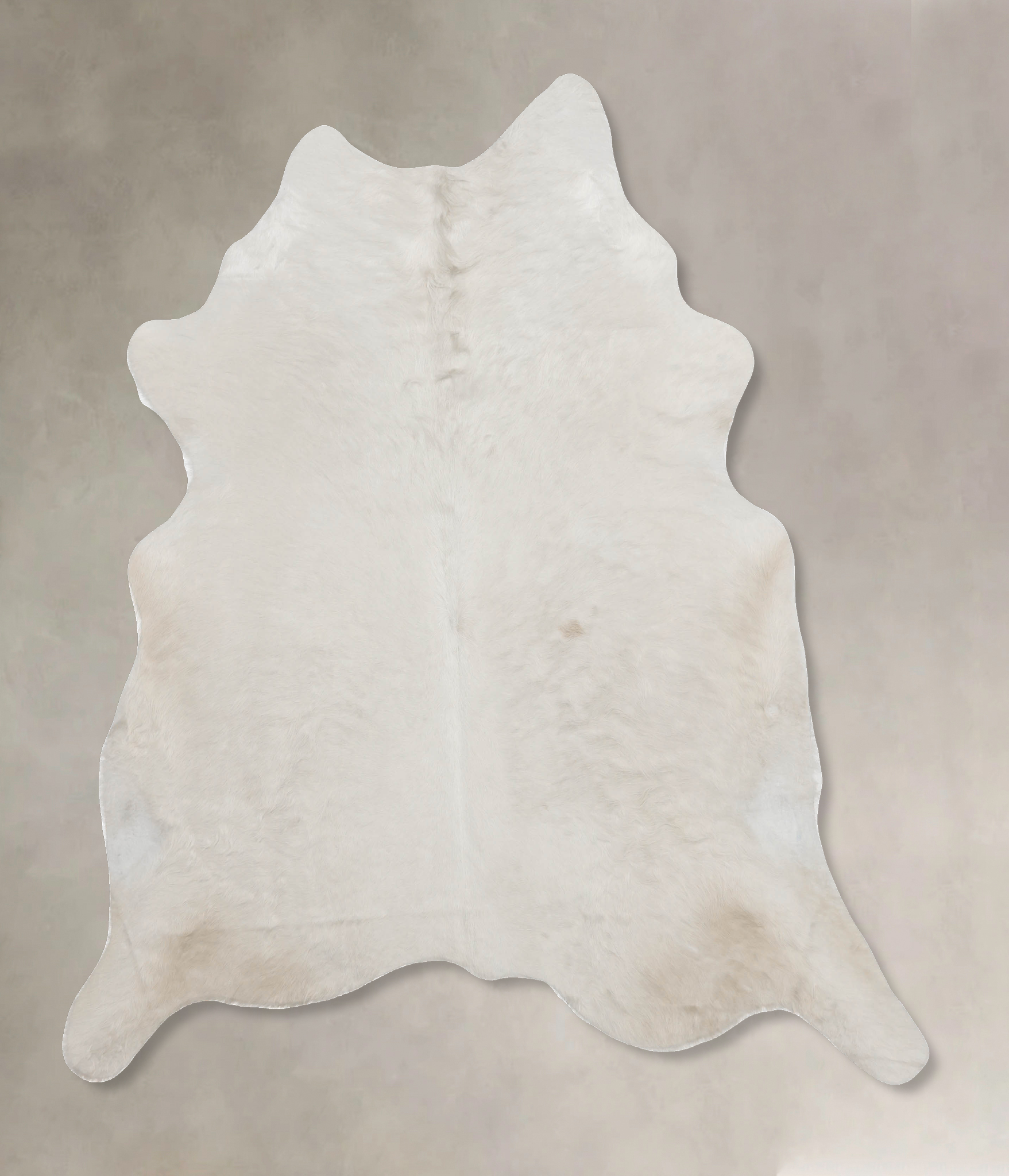 Solid White Cowhide Rug #B9968