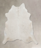 Solid White X-Large Brazilian Cowhide Rug 7'1