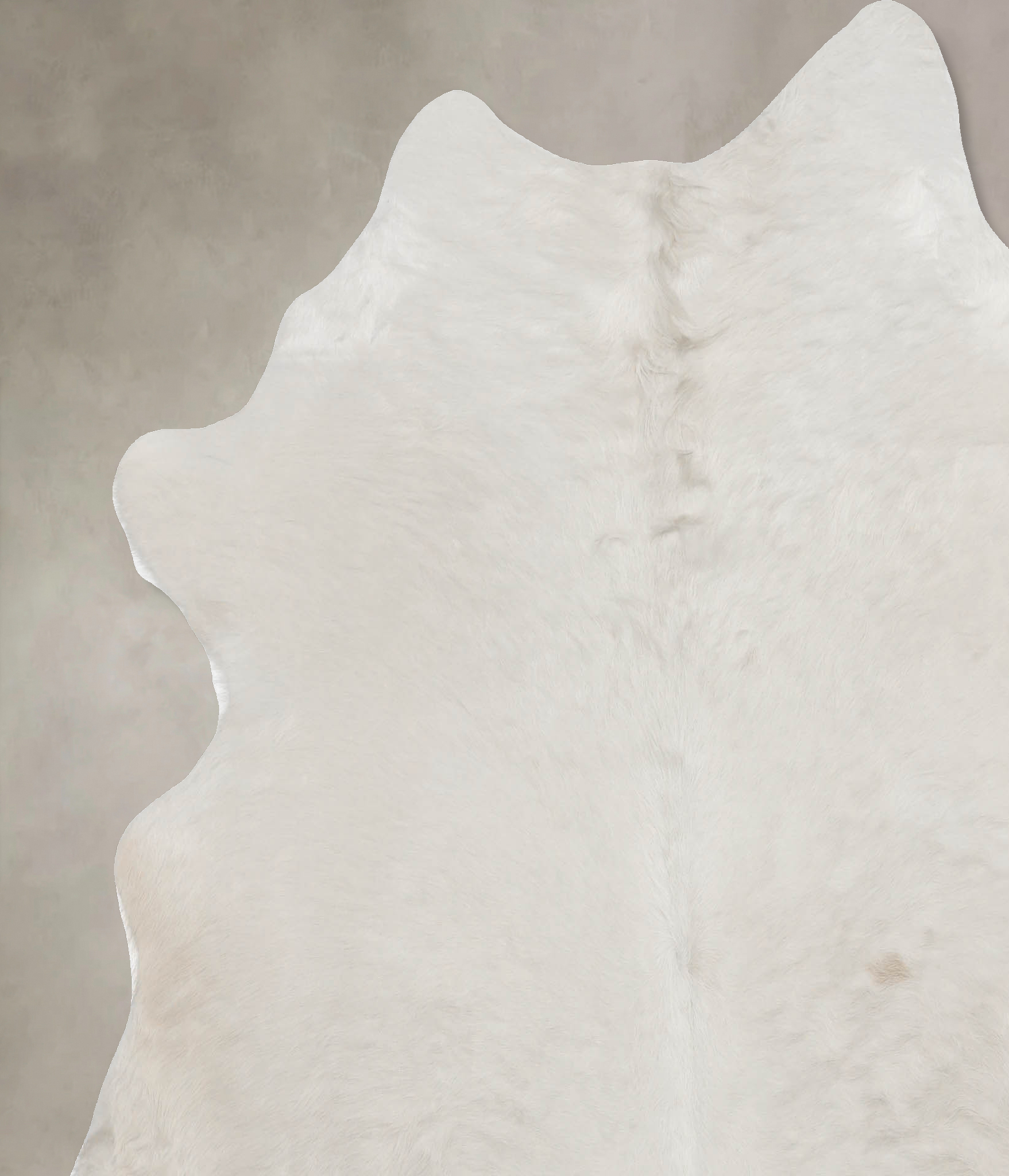 Solid White Cowhide Rug #B9968