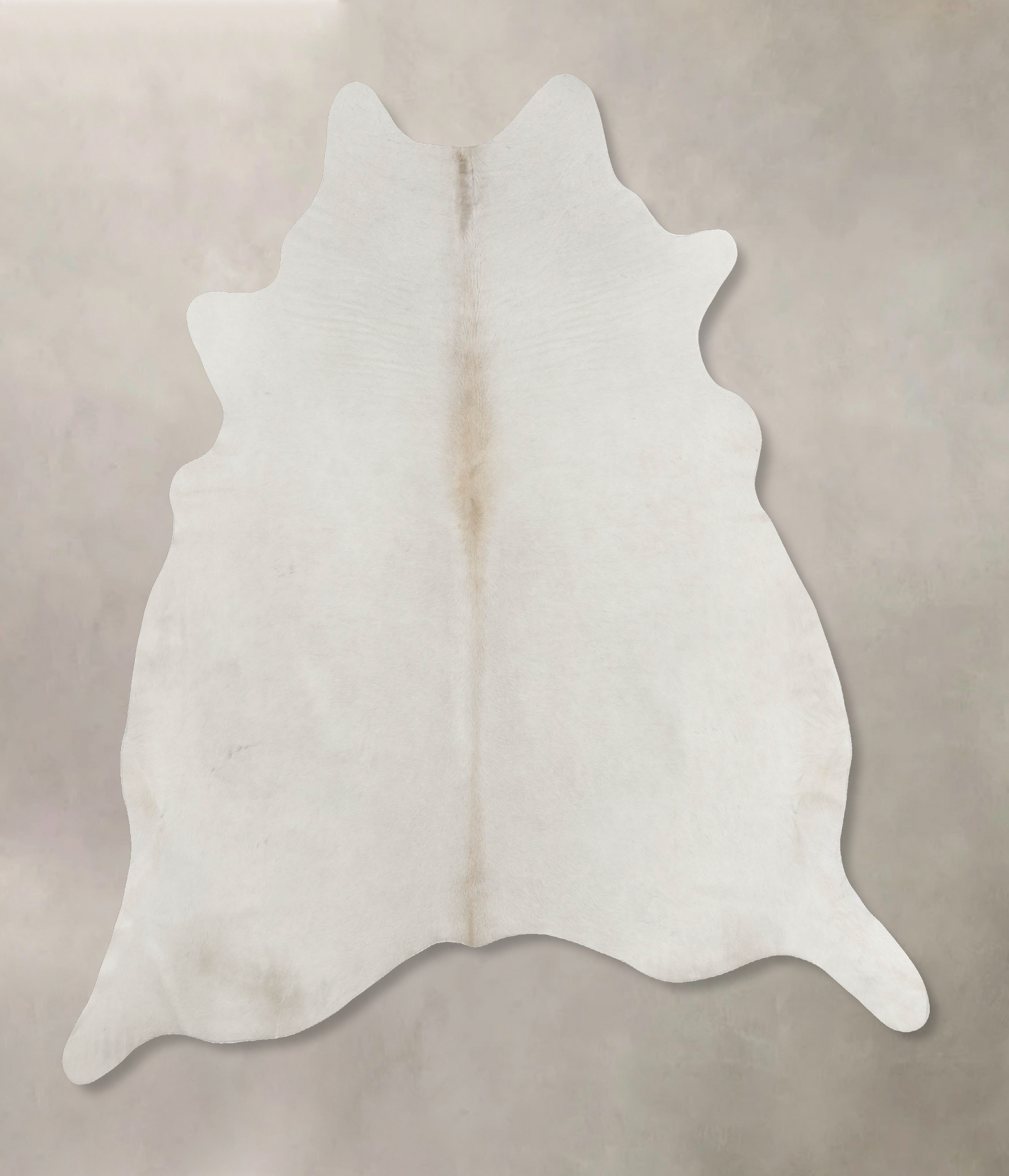 Solid White Cowhide Rug #B9970