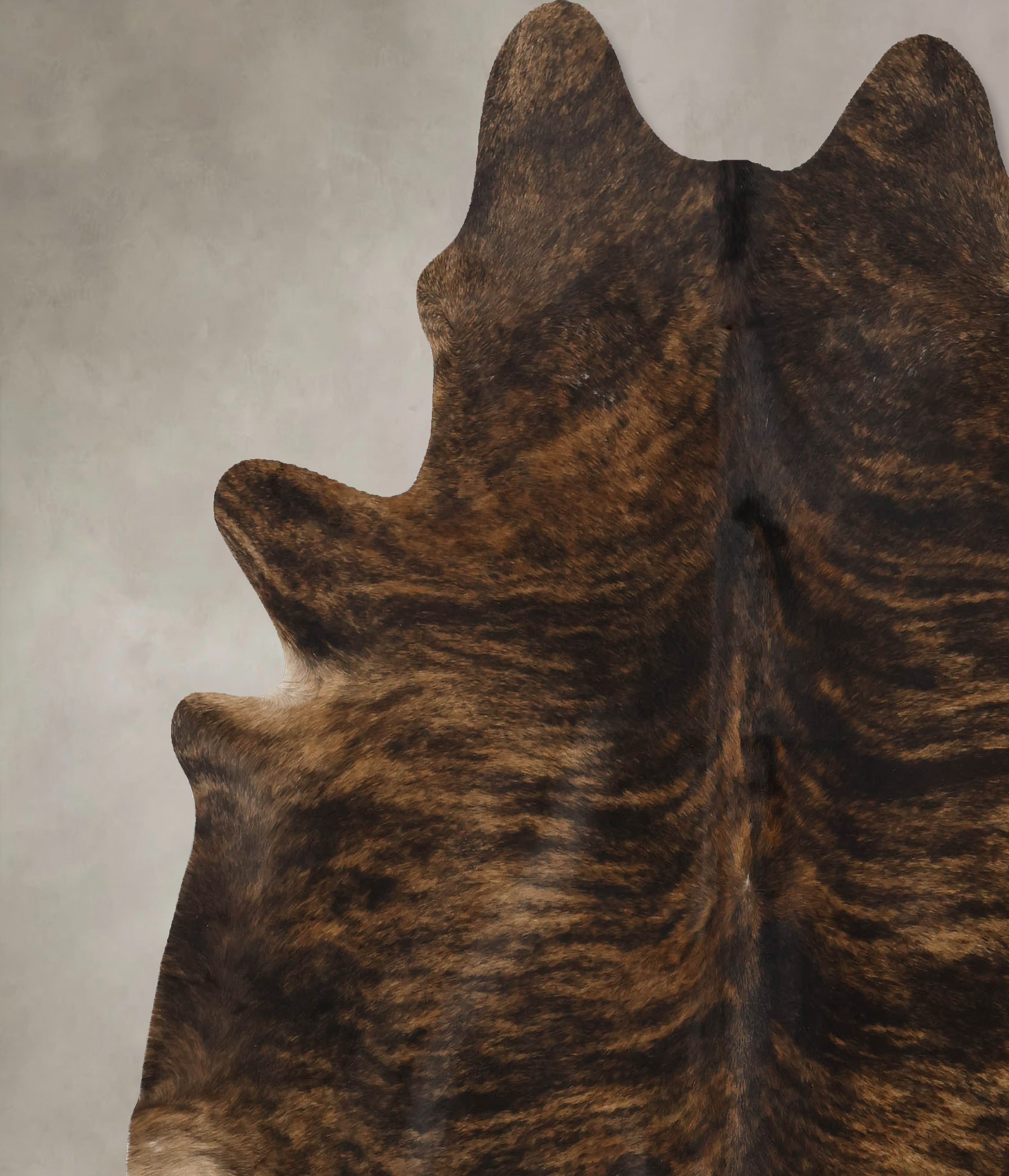 Dark Brindle Cowhide Rug #B9997