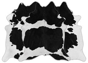 BLACK AND WHITE COWHIDE RUGS