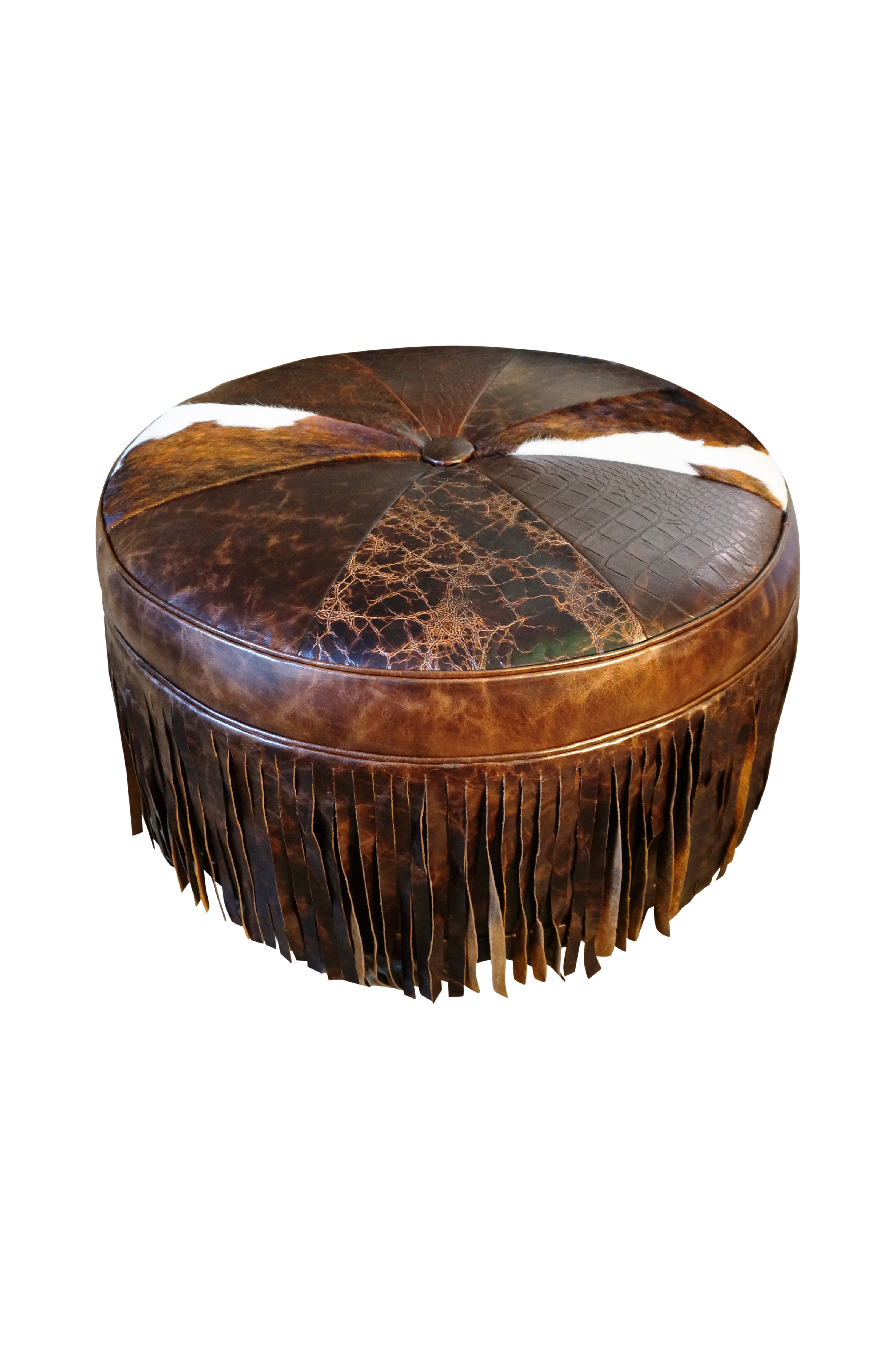 Cowboy Up Ottoman - 42" Round