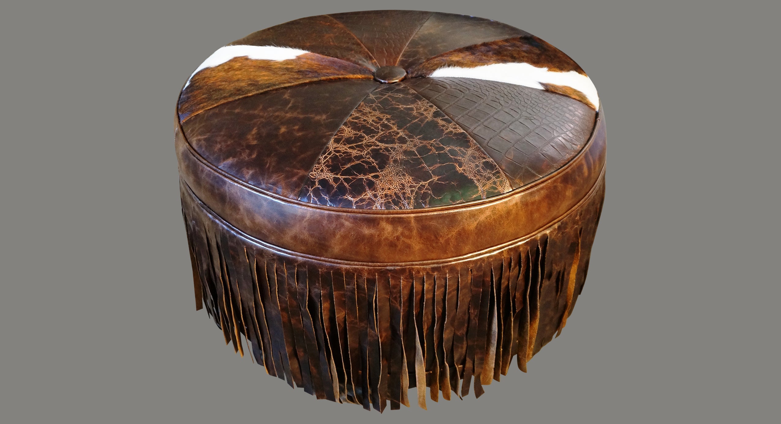 Cowboy Up Ottoman - 42" Round