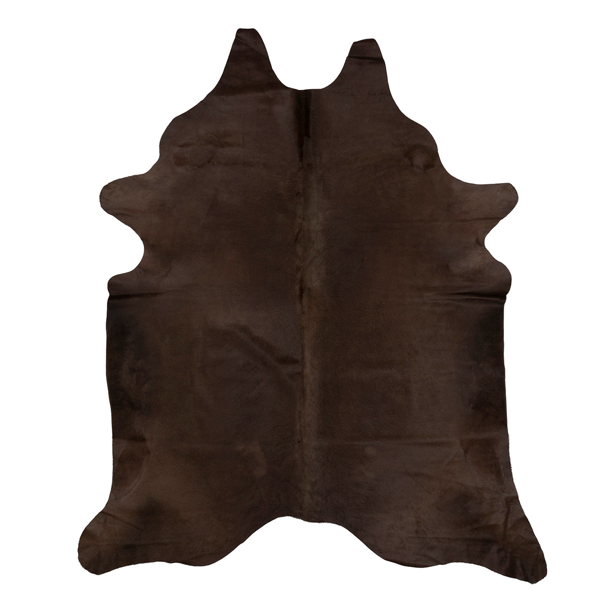 Dyed Coffee X-Large Brazilian Cowhide Rug 5'0"H x 7'0"W by Hudson Hides