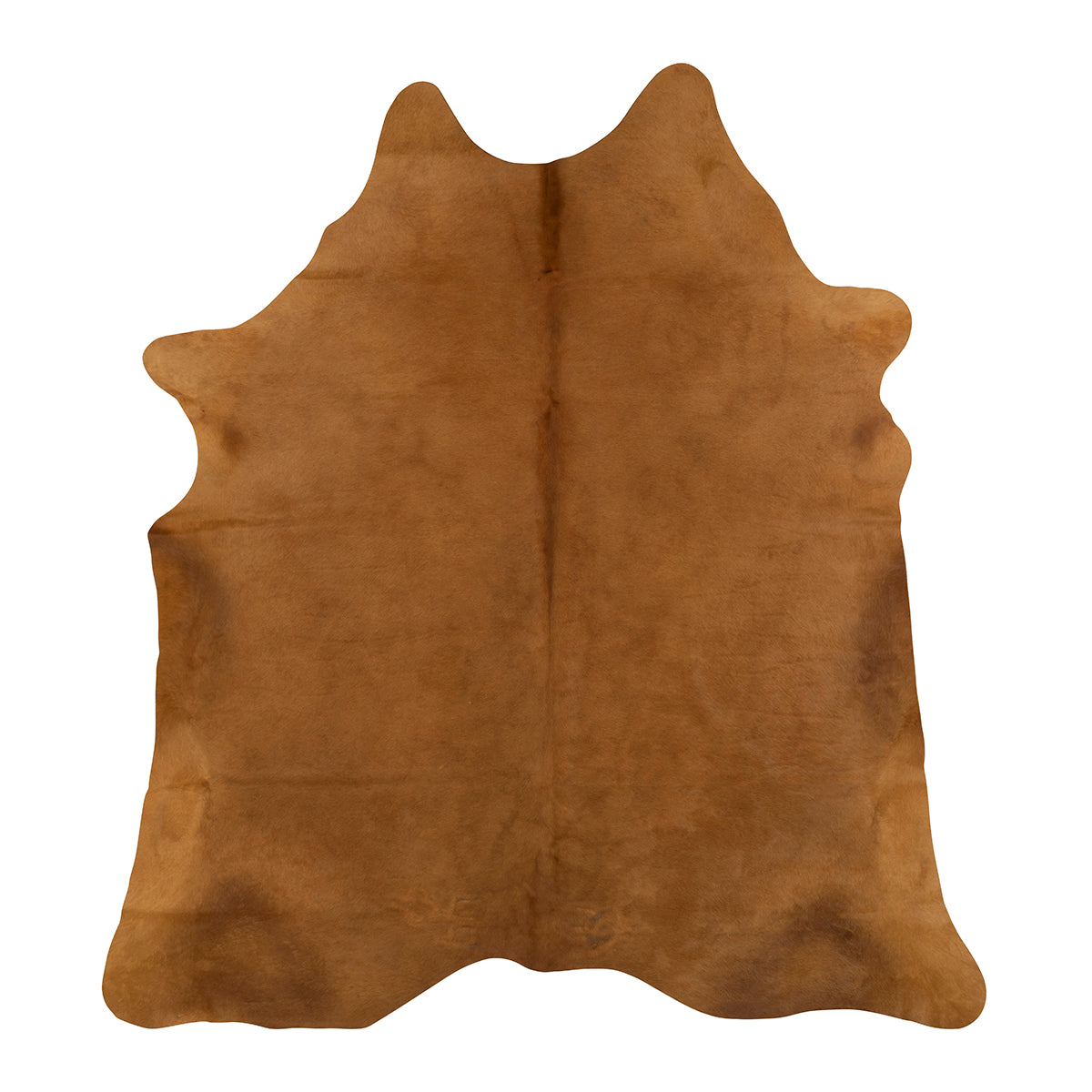 Dyed Ocher X-Large Brazilian Cowhide Rug 5'0"H x 7'0"W by Hudson Hides