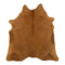 Dyed Ocher X-Large Brazilian Cowhide Rug 5'0