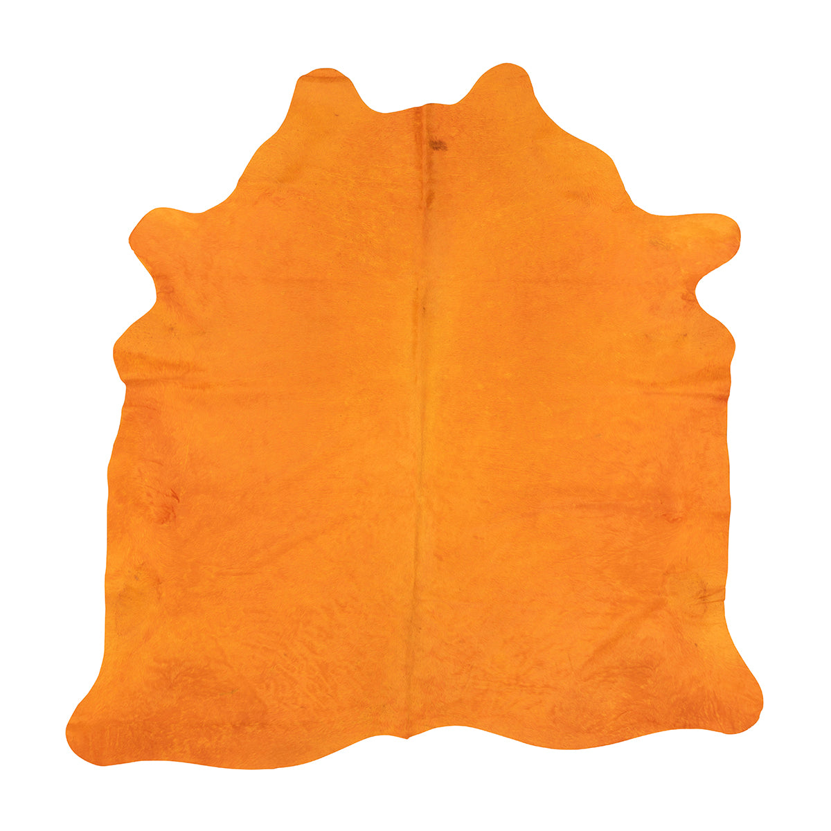 Dyed Orange X-Large Brazilian Cowhide Rug 5'0"H x 7'0"W by Hudson Hides