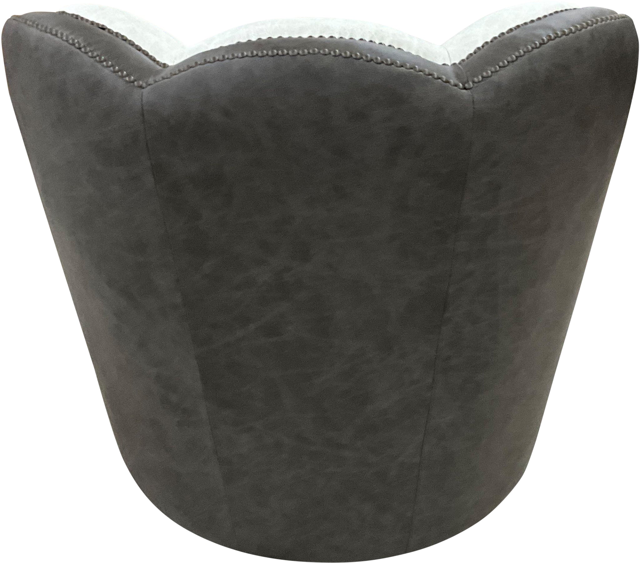 Silver Range Contemporary Western Channelback Swivel Glider