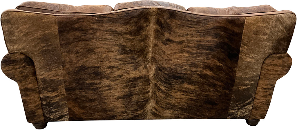 Hacienda Straight Back Western Cowhide Sofa