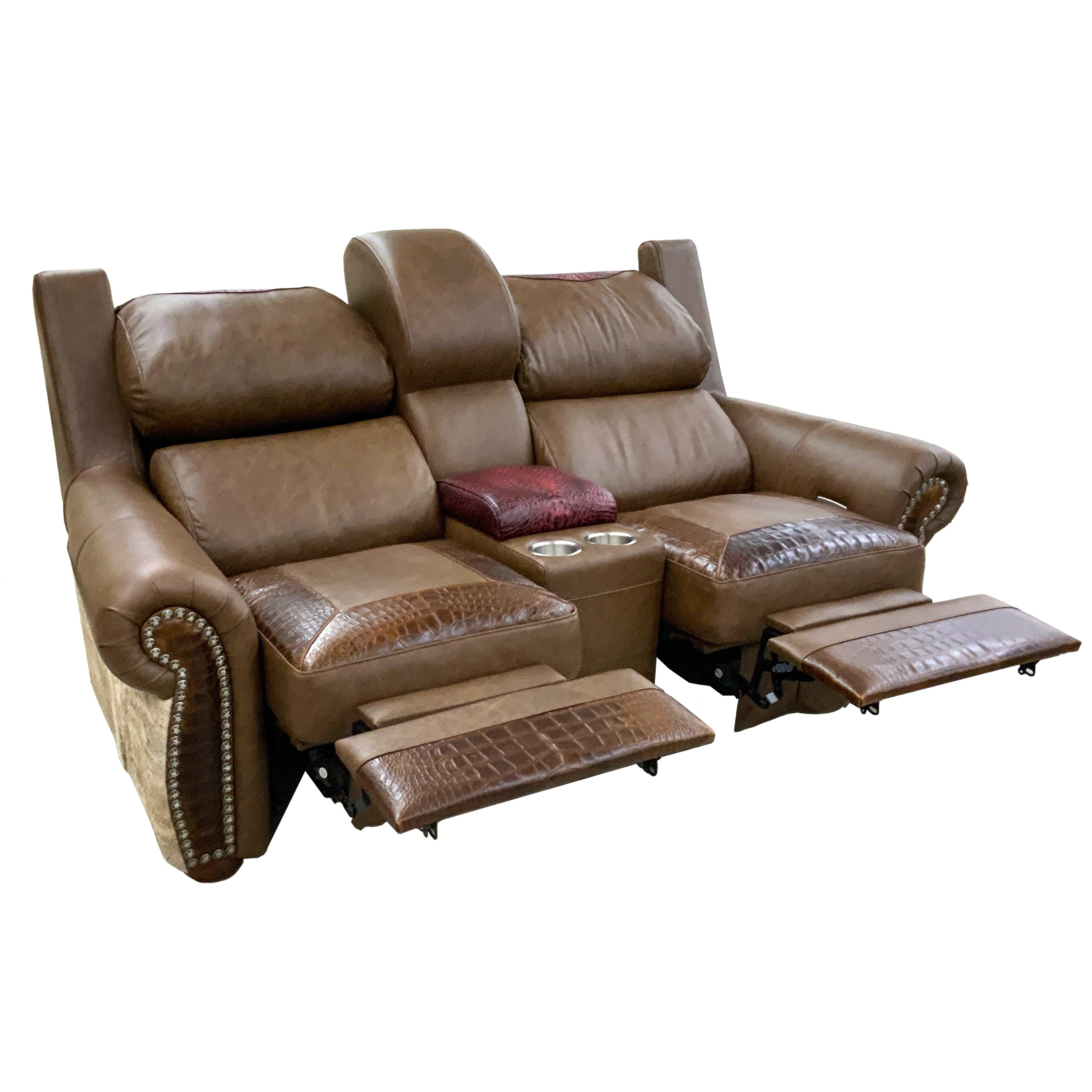 Silver City Double Reclining Theater Love Seat