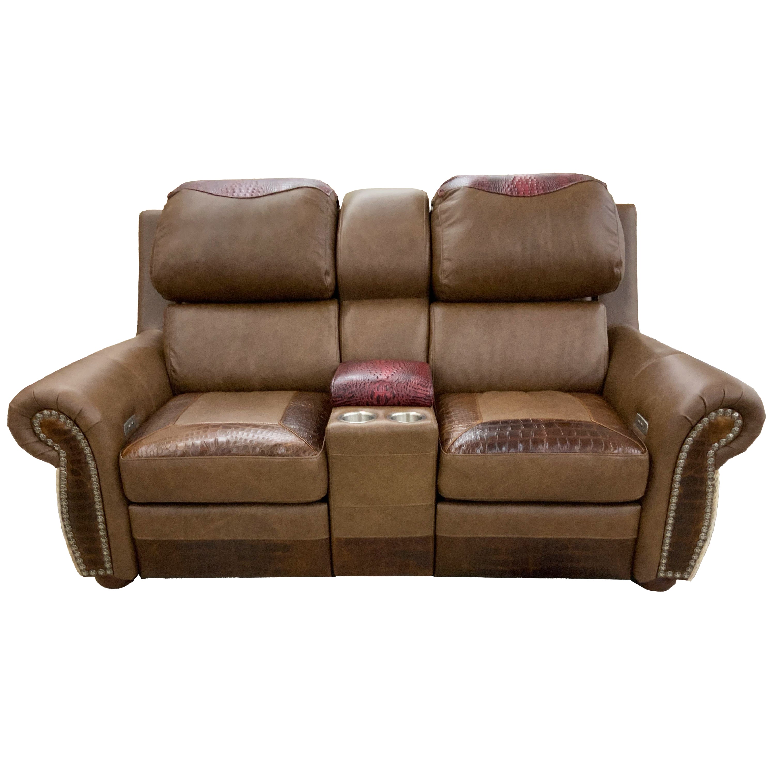 Silver City Double Reclining Theater Love Seat