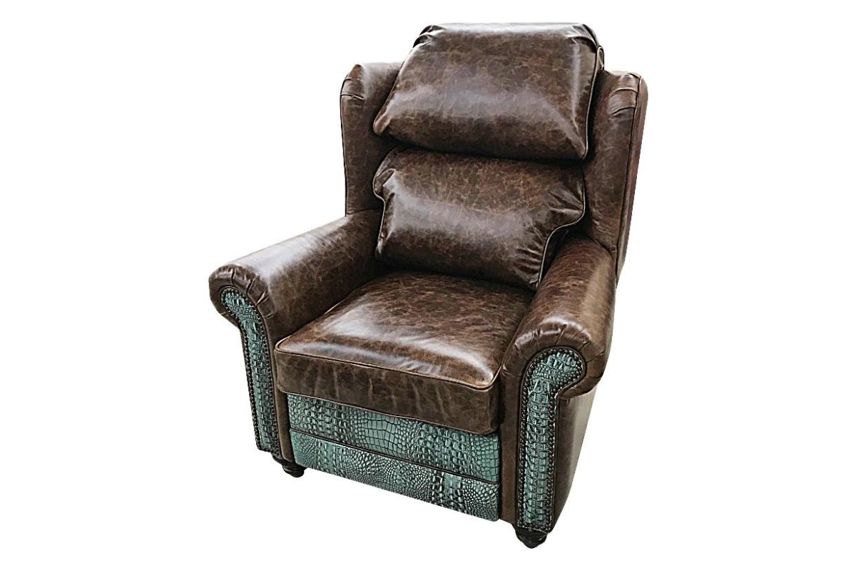 Turquoise Gator Recliner