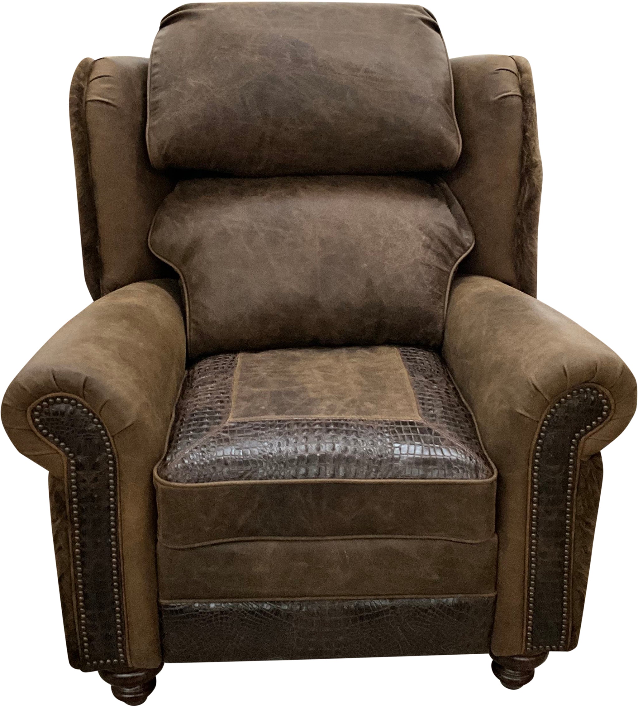 Yellowstone Buffalo Oversized Wingback Recliner