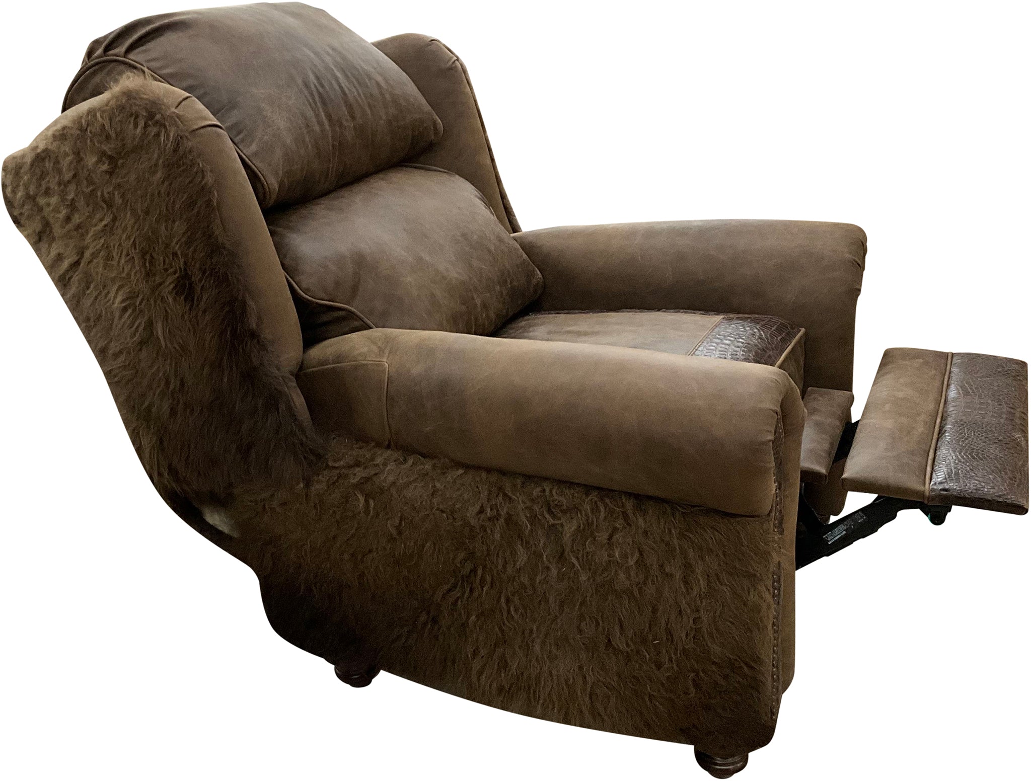 Yellowstone Buffalo Oversized Wingback Recliner