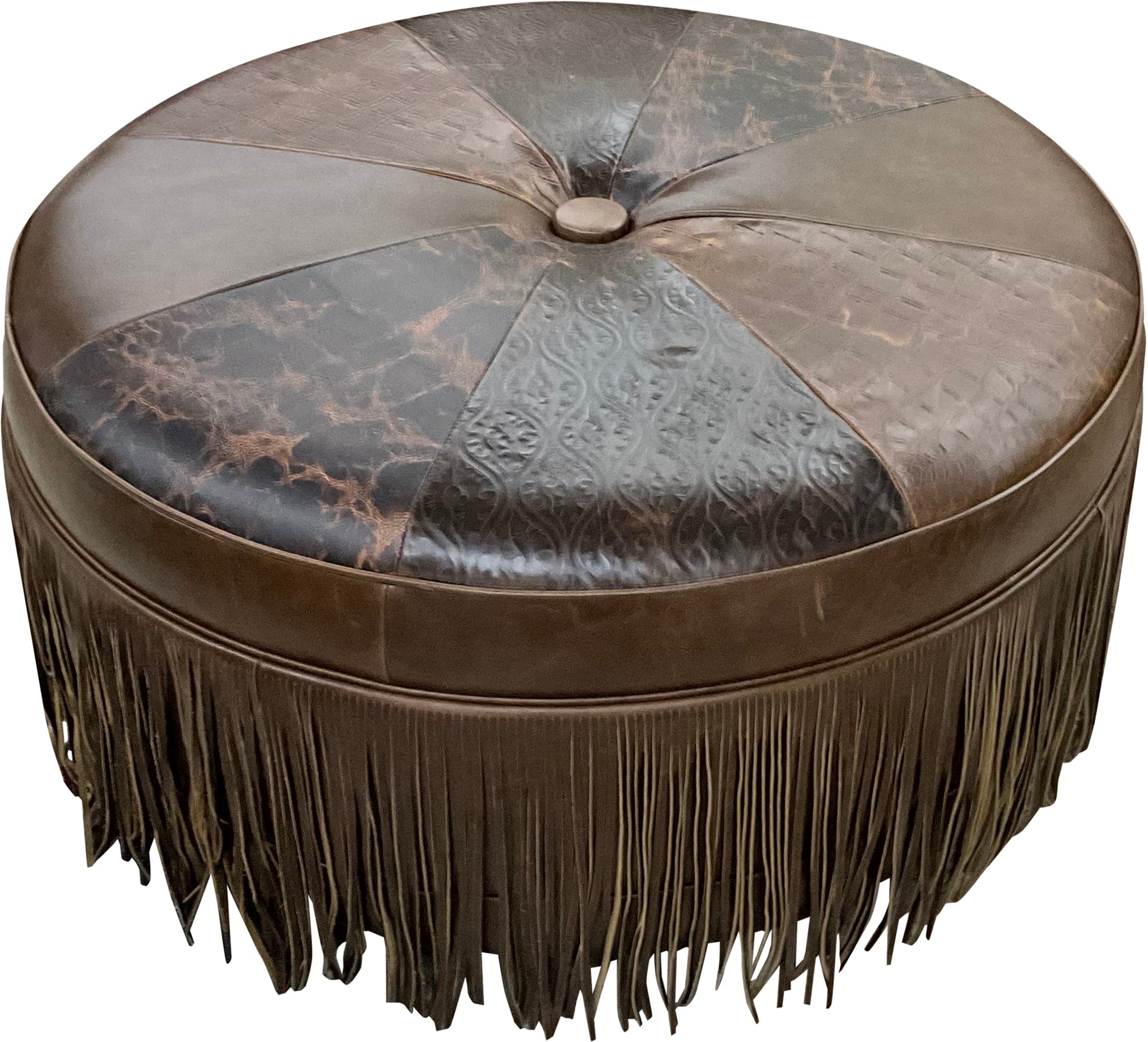 Cowboy Up Ottoman - 42" Round