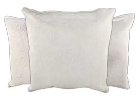 Ivory Cowhide Pillows