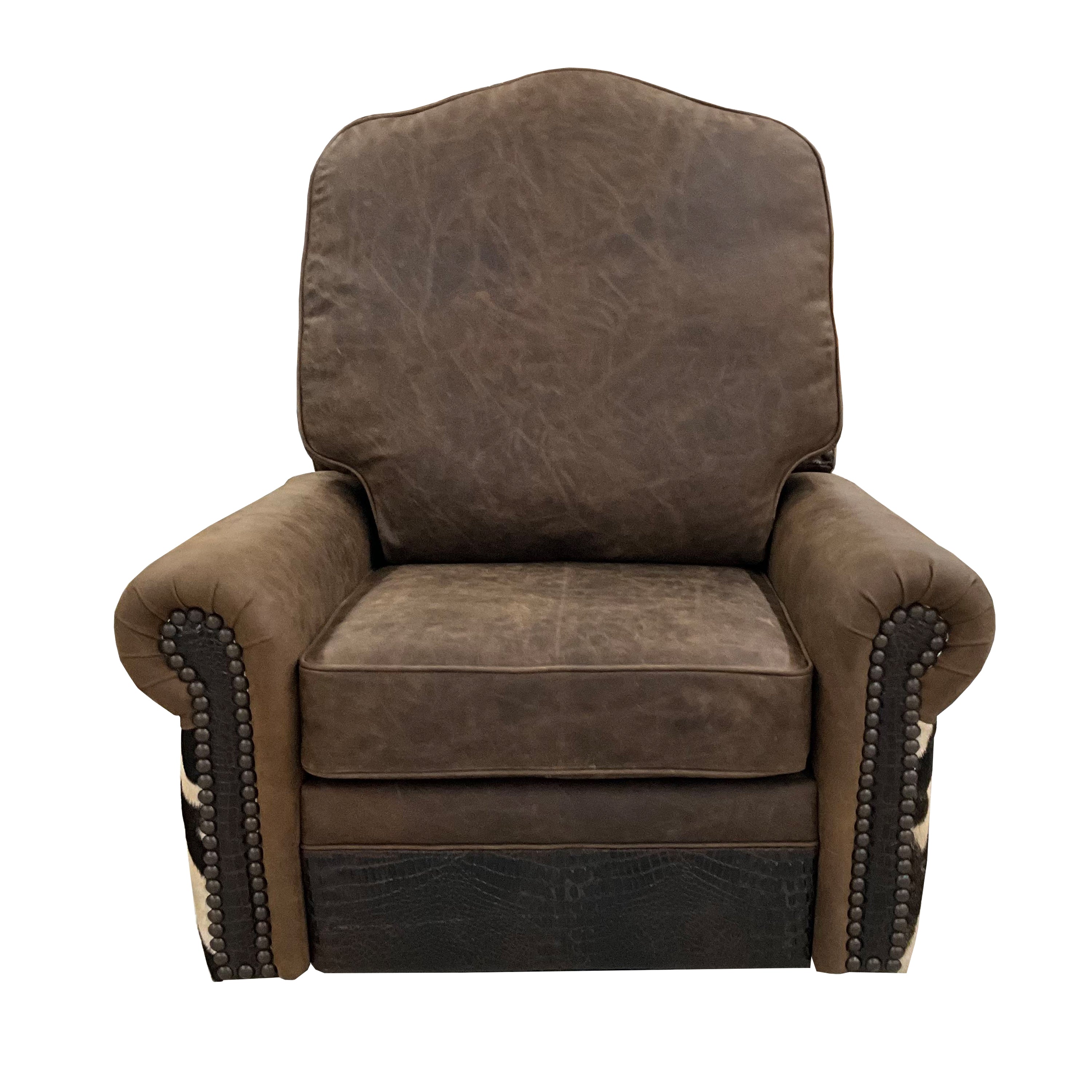 Zebra King Swivel Glider Recliner