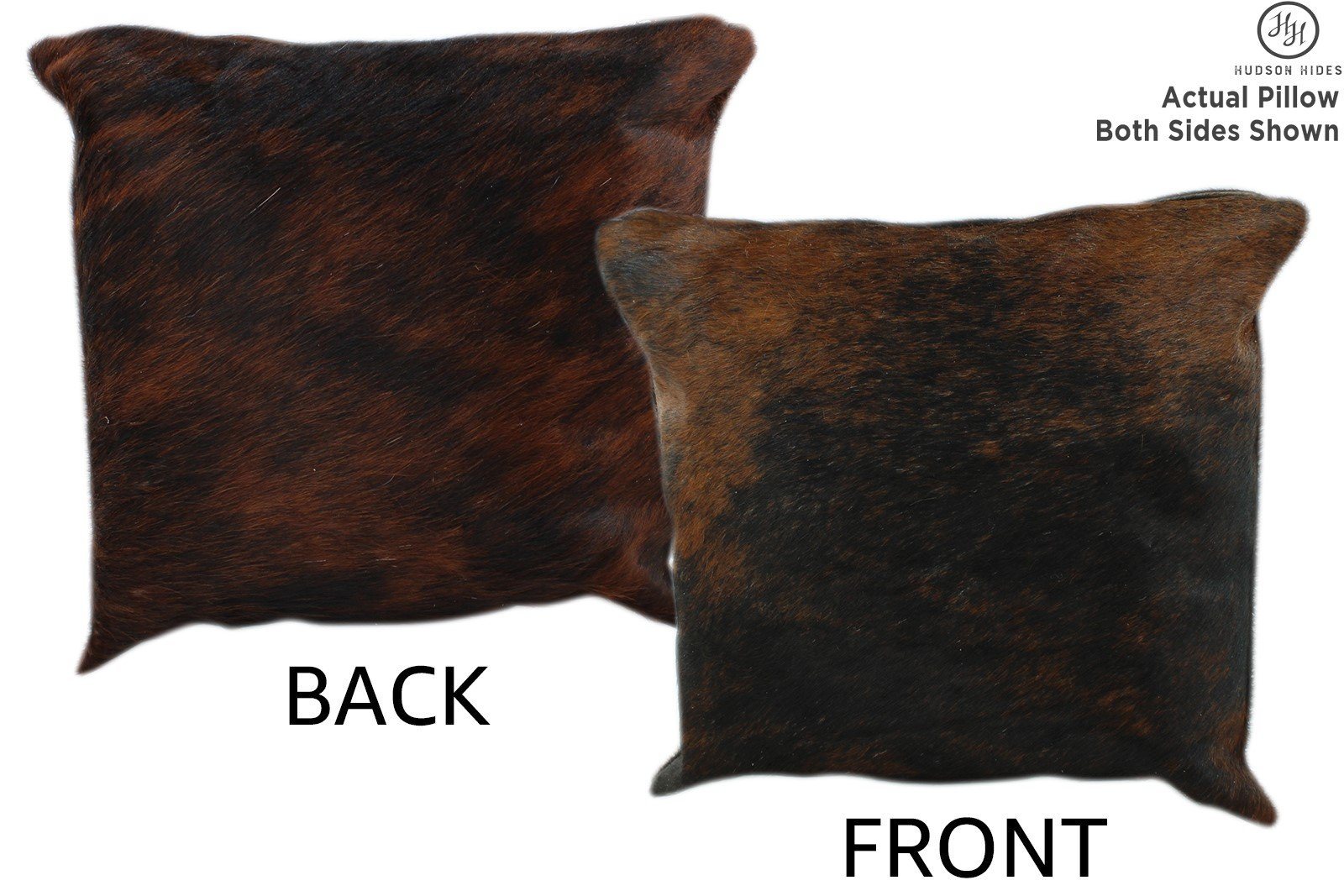 Dark Brindle Cowhide Pillow #11206