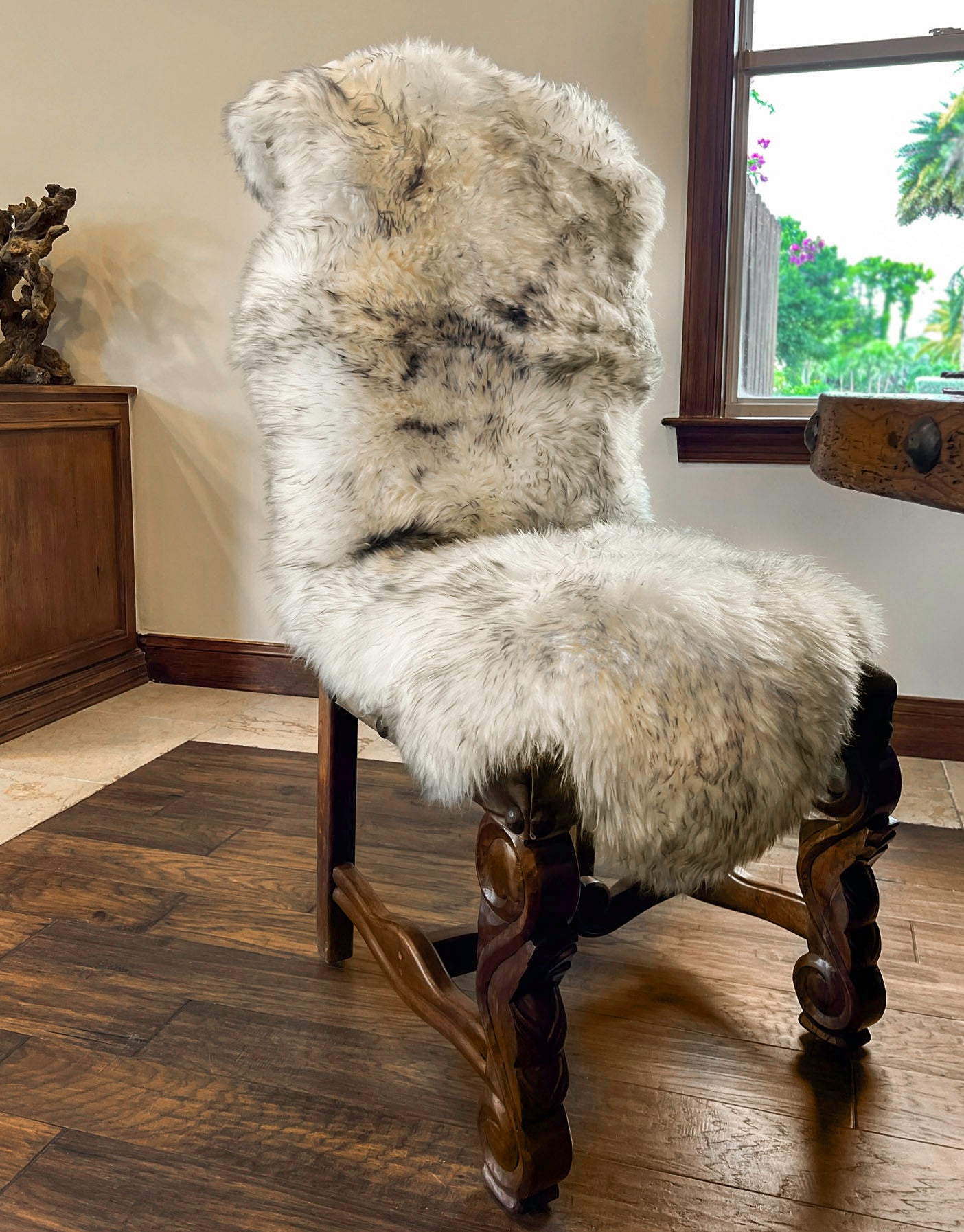 Gray Mist New Zealand Sheepskin 2-Pelt 2' x 6' by Hudson Hides