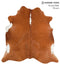 Brown and White Regular X-Large Brazilian Cowhide Rug 6'8