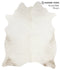 Light Grey X-Large Brazilian Cowhide Rug 7'6